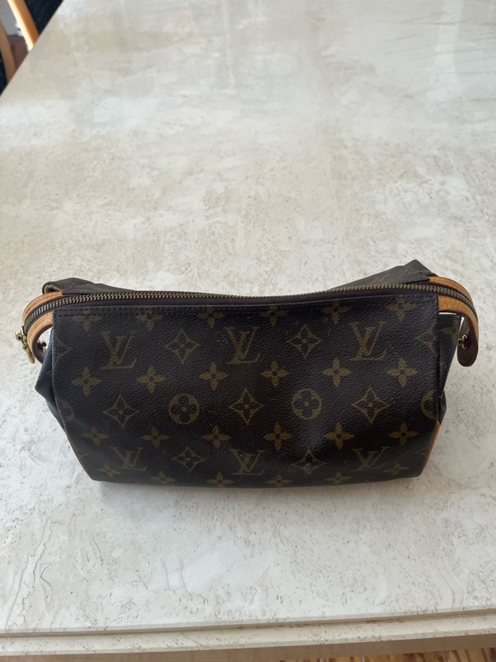 Louis Vuitton Brown Monogram Toiletry Bag